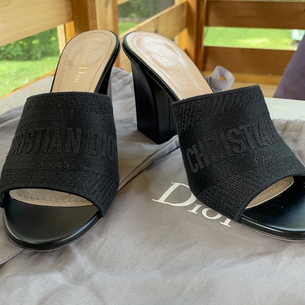 Dior Dway Heeled Mule slides